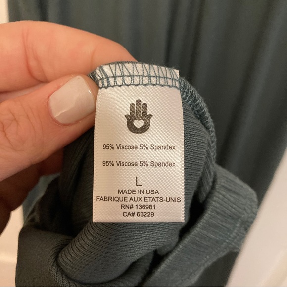 Spiritual Gangster Women's Carmela Rib Cinched Jumpsuit in Dusty Olive NWOT - Picture 9 of 9